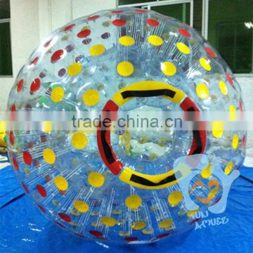 outdoor game human hamster roll inside inflatable zorb ball