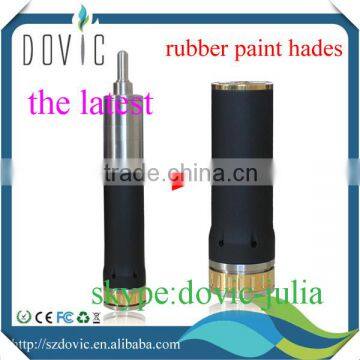 Newest 26650 ecig mod black rubber paint mechanical hades mod clone