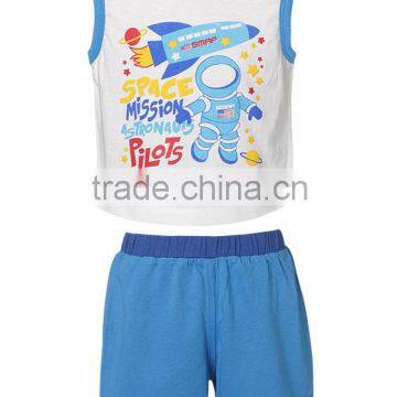 WholeSale Costom Printed Cotton Sleeveless Tshirt For Boys Girls Childrens Kids