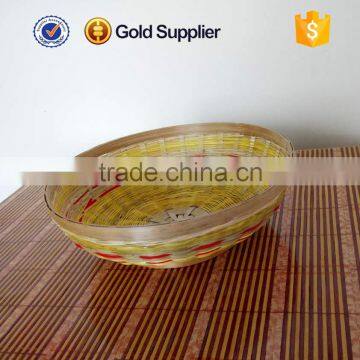 wholesale cheap recycled bamboo basket for cake and jelly