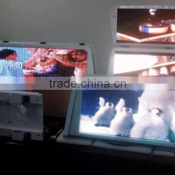 Best Price and High Quality P6 Outdoor Waterproof Scrolling Taxi Roof Sign With Multi-language photo-3