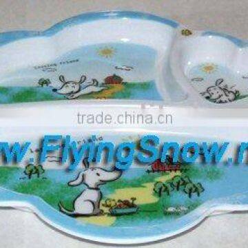 Melamine Plate,children 3 section plate,Melamine Dinner Plate