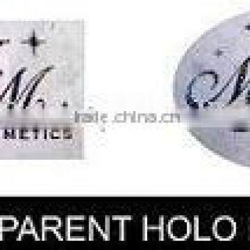 Transparent Holographic Labels