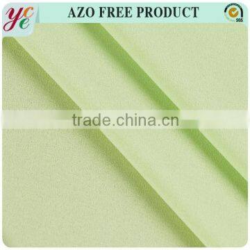 Fashion light green moss 100% polyester fabric for summer clothes