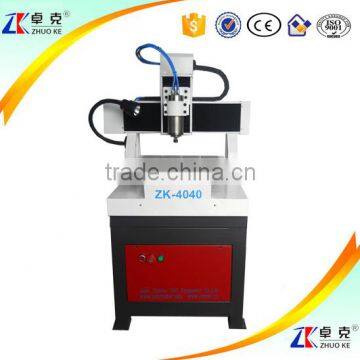Jinan Zhuoke Mini PCB CNC Router Machine Milling&Drilling For Circuit Board 400*400MM 1.5KW Water Cooling Spindle