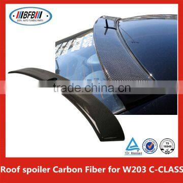 Carbon Rear Window Roof Spoiler Wing Foresight Style Fit For B ENZ C W203