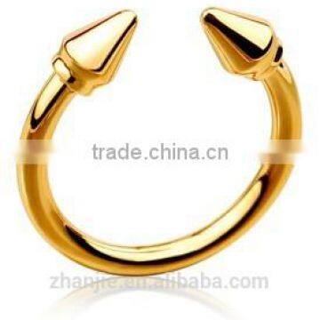 Fashion gold plated jewelry gold 2014 latest designs online buying ladies finger plated gold ring