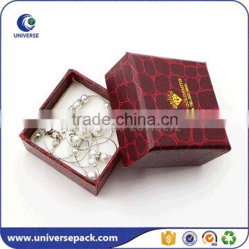 Special grain custom paper box with gold logo