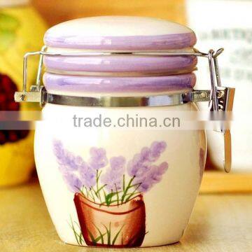 ceramic tea coffee sugar storage jars