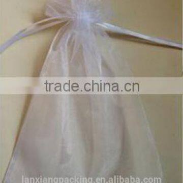 White organza pouch