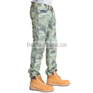2015 Printed Camo Design Denim Jeans Wholesale Camo Pants JXQ954 photo-3