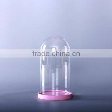 bell shape glass cloche with base