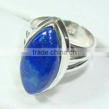 925 sterling silver hand made lapiz lazuli Ring