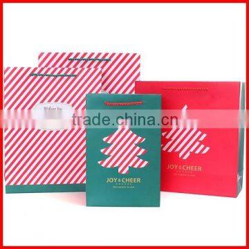 Hot Sale Shopping Christmas Tree Printing Paper Bags For Christmas Day