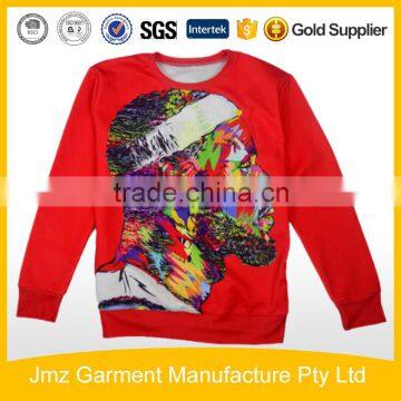 Wholesale crewneck sweatshirt full sublimation print sweater 3d sweatshirts