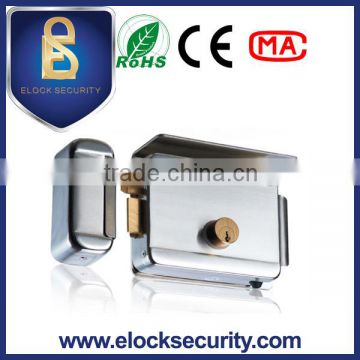 Outdoor electric rim lock without button,nickel plating