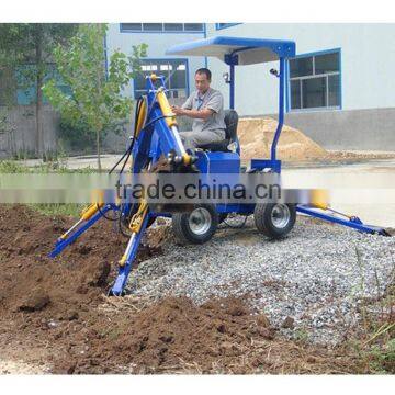 LW-22D 22HP diesel engine Small Towable backhoe excavator for sale