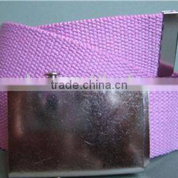 Pink Webbing Canvas Belt