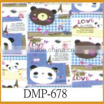 Animal bear design canvas printing luxry fabircs