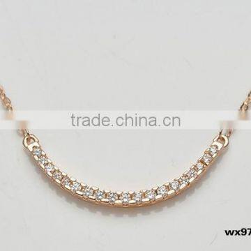 Long curved bar necklace delicate gold tube necklace dainty layered gold filled jewelry