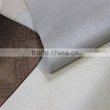 Metallic color PVC wall paper leather material with nice emboss