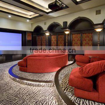 Wool blend Axminster Luxury Home Theater carpet