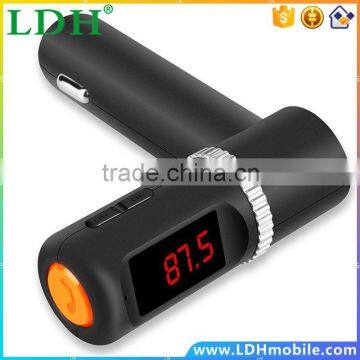 Dual USB Auto Car Charger Wireless Bluetooth Hands Free Calling MP3 Player FM Transmitter Universal Phone Charger carregador