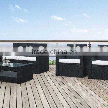 KD style rattan wicker sofa set