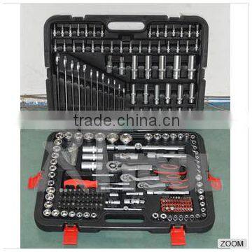 hz Rttools 215pc 1/4" & 1/2" & 3/8" Dr. 50BV30 Socket Wrench Set in Blow Mold Plastic Case photo-2