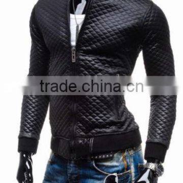 FASHION Winter Men Slim Fit Leather Coat