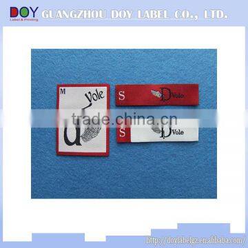 2014 Cheapest hot woven label/clothing label