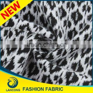 New Products Garment making use Fashion 100 cotton double knit jacquard fabric for sweater