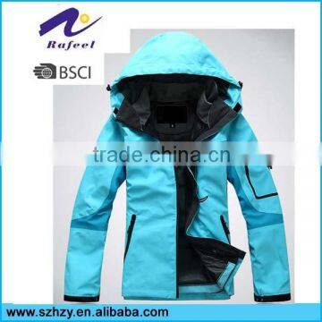 waterproof zipper style men double face jacket