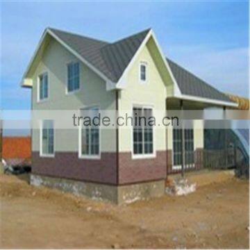 Prefabricated Steel Structure Villa with pitched roof and long life time