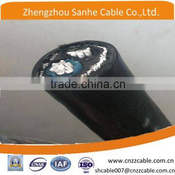 8000 AA aluminum alloy conductor armoured XLPE /PVC insulation concentric electrical cable 2*4AWG+4AWG