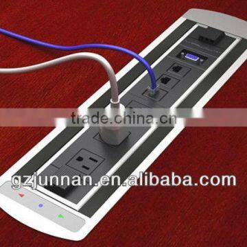 electric desktop european electrical power plug socket for conference