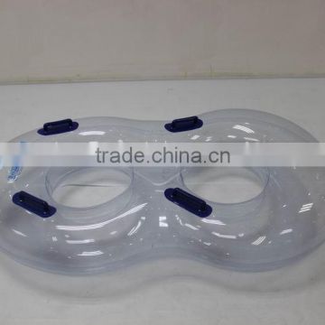 PVC twin holes swim ring with hander