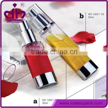 30ml transparent airless BB cream packaging pump bottle