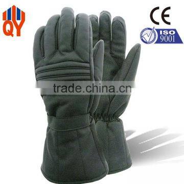 Long Fake Leather Winter Ski Waterproof Gloves