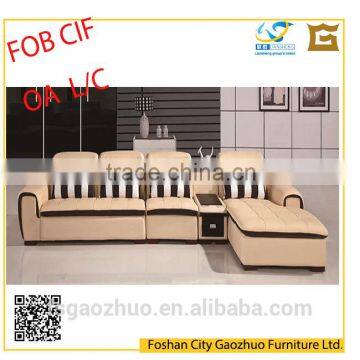 2016 high quality minimalism elegant modern learher sofa set