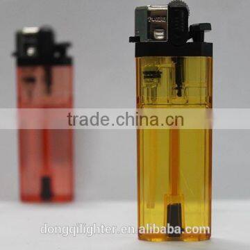 Plastic Eight Angel Black Head Transparent Refillable Flint Lighter photo-2