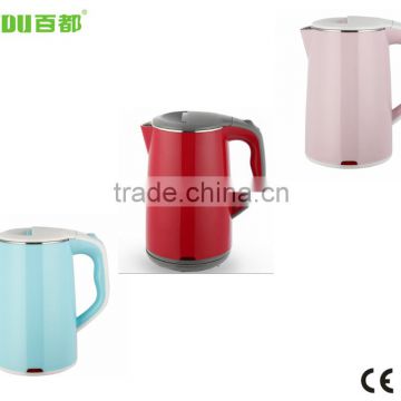 Baidu 2.0L Plastic Shell Cordless Automatic switch Off Stainless Steel Tea Kettle Household Appliance