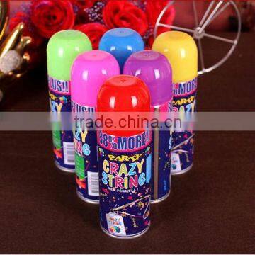 250ML non flammable party string spray, eco-friendly party string