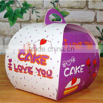 new purple paper cake box /Mousse box/ birthday cake box