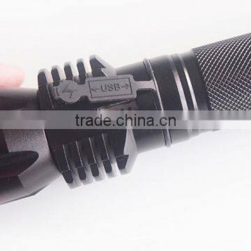 10W Rechargeable CREE Super Bright Flashlight With Phone Charging Funtion photo-3