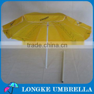 90cm yellow color advertising beach umbrella without tilt