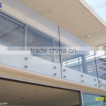 Best-selling frameless galss balustrade with patch fittings/glass railings/railing (PR-84)