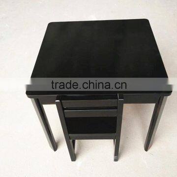 Wooden Kids paly table and chairs in Black