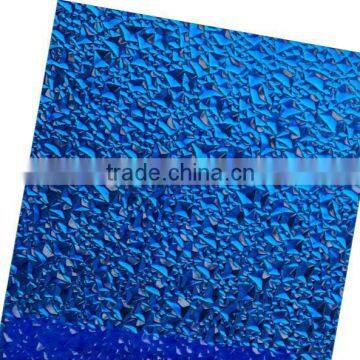 Yuyao JSD blue colored diamond polycarbonate sheet,polycarbonate diamond sheet,embossed polycarbonate sheet