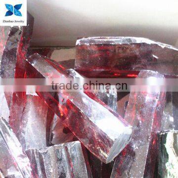 Uncut raw materials stone real ruby stone Material zircon stone